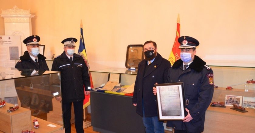 Documentul de înființarea a Secției de Pompieri Tecuci