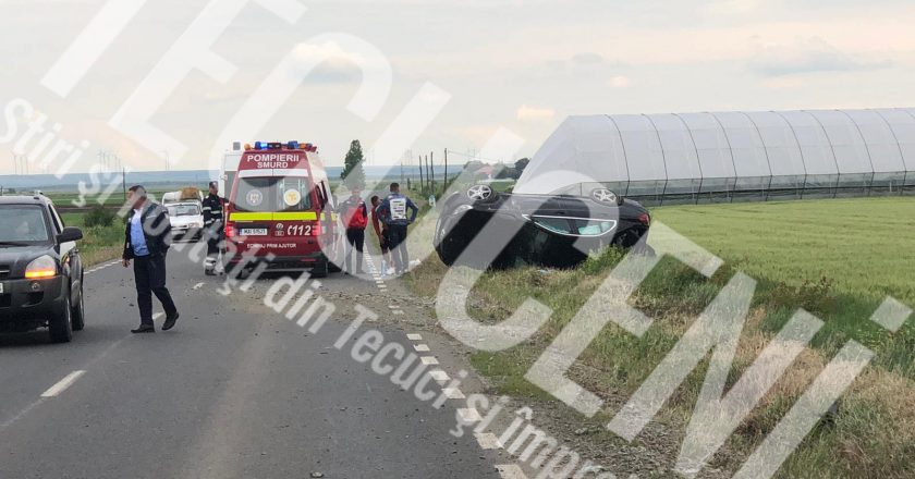 Incident rutier la Matca, soldat cu rănirea a 3 persoane