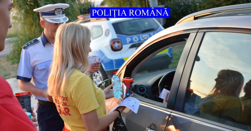 Apă și cafea pentru participanții la trafic. Acțiune de prevenție demarată de IPJ Galați