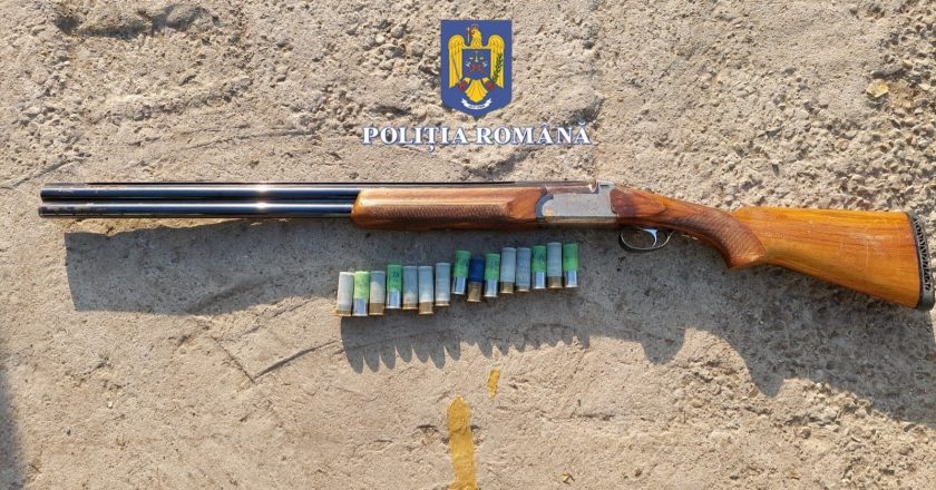 VIDEO | Armă letală de vânătoare descoperită de polițiștii tecuceni