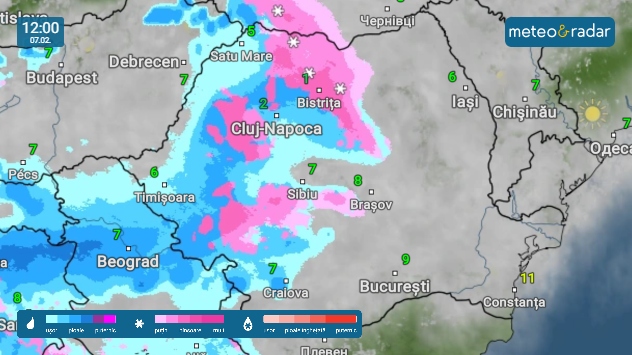 Averizare METEO | Ploi și ninsori abundente, vânt puternic