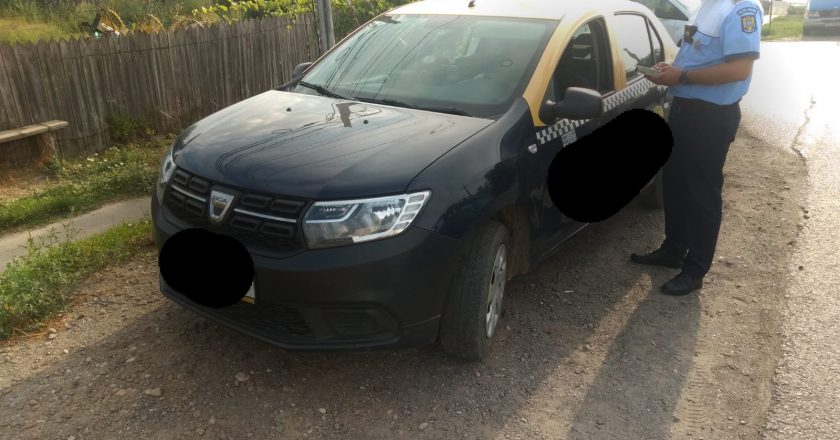 Un taximetrist din Tecuci a fost prins băut la volan, în timpul serviciului