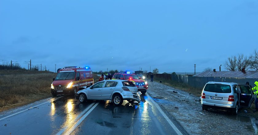 VIDEO. Accident cu victime pe drumul dintre Tecuci și Galați